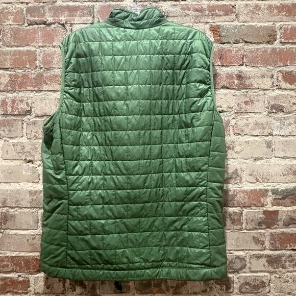Patagonia Men's Nano Puff Vest in Green/Yellow Size XL - Picture 6 of 6